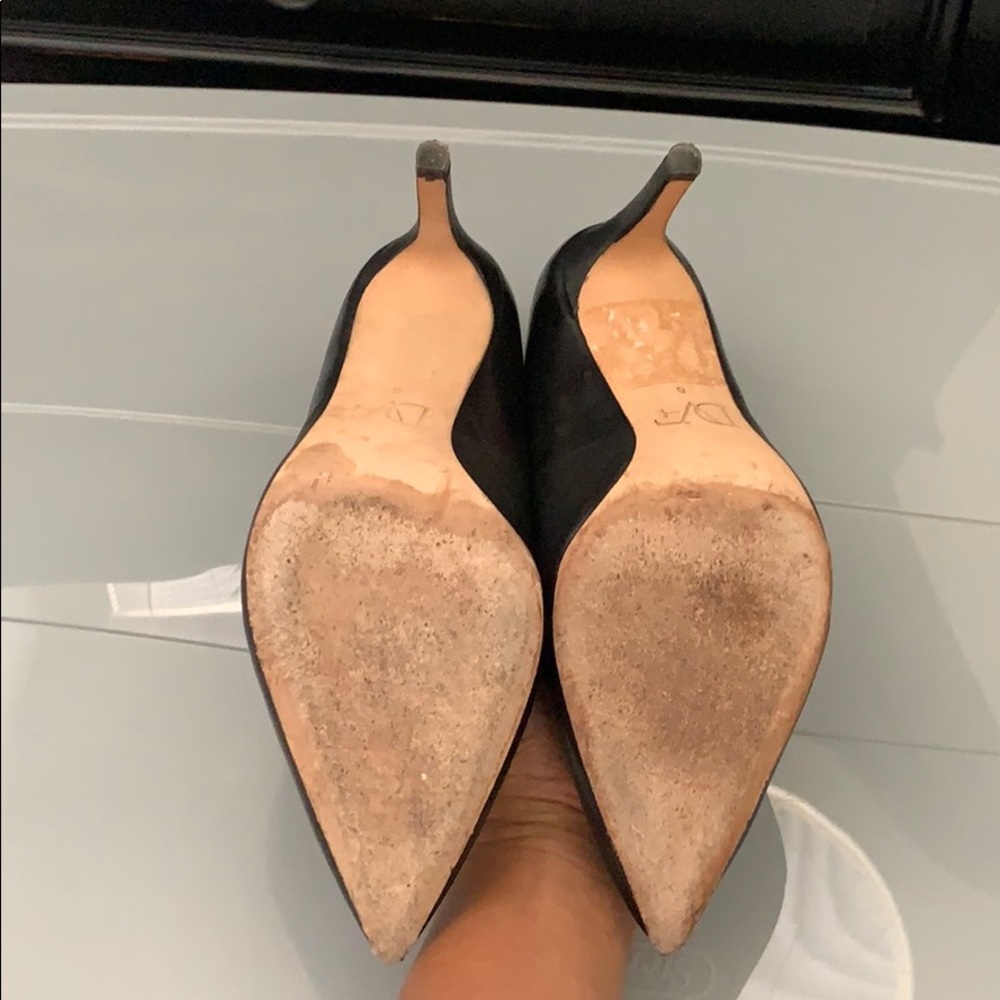 Diane Von Furstenberg Black Ines Heels - Picture 5 of 8